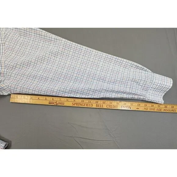 Brooks Brother’s Men’s Large Non-Iron 100% Cotton Plaid Multicolor Button Down - Picture 4 of 8